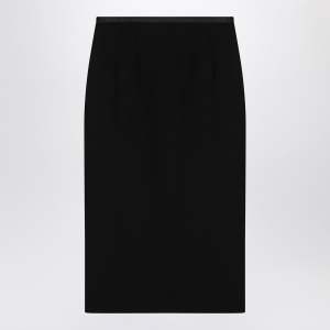 Dolce & Gabbana Dolce&Gabbana Black pencil skirt in wool crêpe