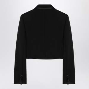 Dolce & Gabbana Dolce&Gabbana Cropped double-breasted black jacket - Img 2