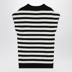 Dolce & Gabbana Dolce&Gabbana Sleeveless kimono-style striped sweater - Img 2