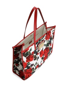 Dolce & Gabbana Large rose-print shoulder bag - Img 3