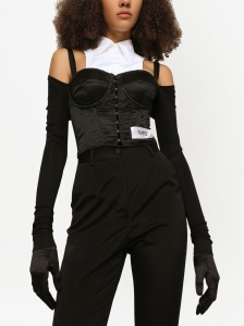 Dolce & Gabbana layered-shirt corset top - Img 2