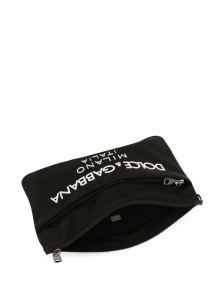 Dolce & Gabbana Nylon pouch with rubberized logo - Img 3