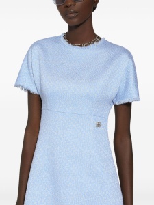 Dolce & Gabbana Rachel tweed midi dress with DG logo - Img 3