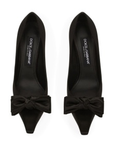Dolce & Gabbana Satin pumps with bow detail - Img 2