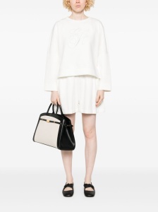 Emporio Armani Double jersey sweatshirt with EA logo embroidery - Img 3
