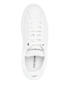 EMPORIO ARMANI EXCLUSIVE Emporio Armani Leather sneakers with logo - Img 3