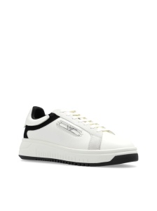 EMPORIO ARMANI EXCLUSIVE Emporio Armani Leather sneakers with suede details and eagle plaque - Img 3