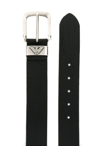 Emporio Armani Exclusive Leather belt with logo buckle - Img 2