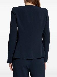 Emporio Armani Jacket in fluid woven fabric with pleats - Img 4