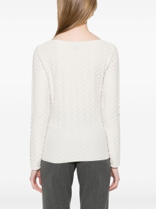Emporio Armani Jacquard boat-neck top - Img 3