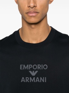 Emporio Armani Jersey T-shirt with rubberised logo - Img 3