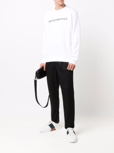 Emporio Armani Modal blend sweatshirt with logo print - Img 3