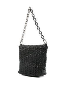 Emporio Armani Small Hobo Bag in Embossed Leather - Img 4