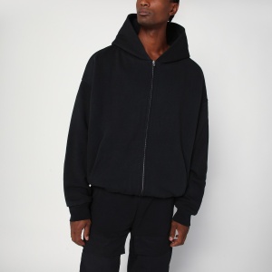 Entire Studios Black zip cotton sweatshirt