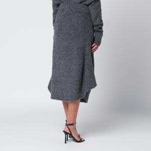 Entire Studios Smoke grey wool-blend midi skirt - Img 2