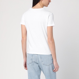 ETRO white T-shirt with logo embroidery - Img 2