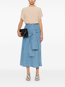 Fabiana Filippi Crewneck sweater with linen blend - Img 3