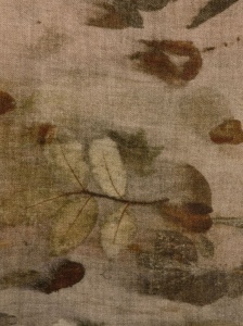 Faliero Sarti Leaf-print frayed scarf - Img 2