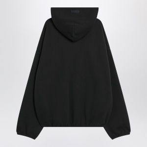 Fear of God Essentials Black brushed cotton sweatshirt - Img 2