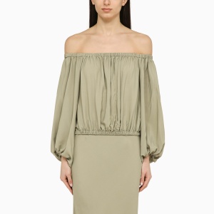 Federica Tosi Sage silk blend top