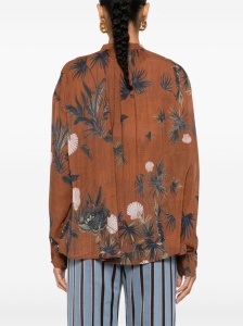 Forte Forte mix-print semi-sheer shirt - Img 3