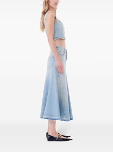 Ganni Flared denim skirt - Img 2