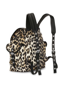 Ganni Leopard Small Nylon Bucky Backpack - Img 2