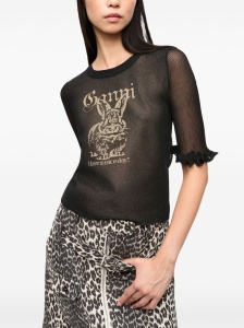 Ganni Sheer Jacquard Top - Img 4