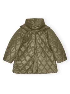 Ganni Shiny Quilt Midi Jacket - Img 2