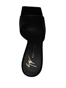 Giuseppe Zanotti Solhene 90mm velvet-effect sandals - Img 2