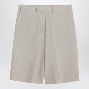 Golden Goose Beige mélange wool-blend bermuda - Img 2