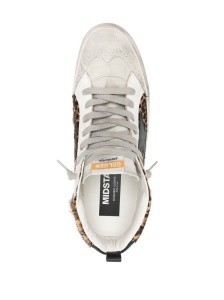 Golden Goose Mid Star Leo ponyskin shoe with star and comma - Img 4