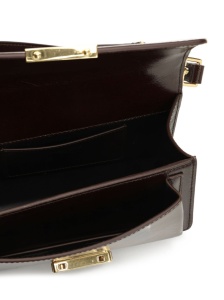 Golden Goose Small Venezia Bag in dark brown leather with gold buckle - Img 4