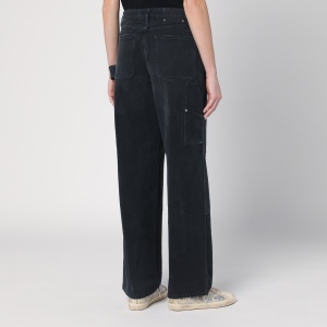 Golden Goose Wide black trousers in denim - Img 2