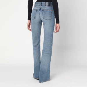 HAIKURE Flared Flora jeans in blue with washed effect - Img 2