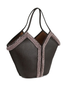 Hereu Shearling-trimmed tote bag - Img 2