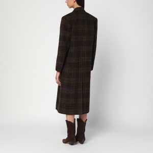 ISABEL MARANT Étoile Kaki checked Lexana double-breasted coat - Img 2
