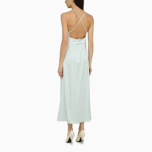 IVY OAK Noel light aqua satin dress - Img 2
