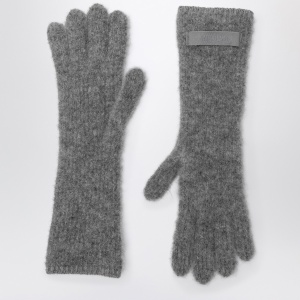 JACQUEMUS Gray alpaca gloves