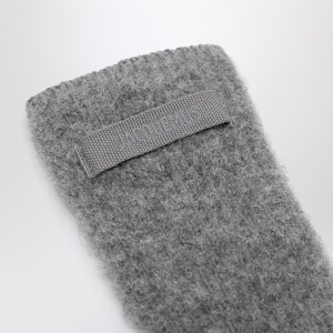 JACQUEMUS Gray alpaca gloves - Img 2