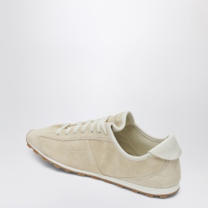JACQUEMUS Sneaker Tennis in ivory crocodile effect suede - Img 2