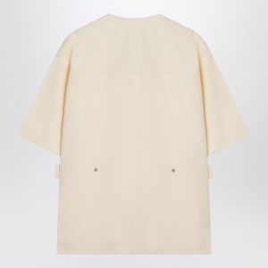 Jil Sander Ivory silk blend shirt jacket - Img 2
