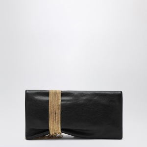 Jimmy Choo Black leather Zandra bag with gold pendant - Img 2