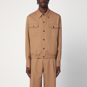 Lardini Beige wool overshirt