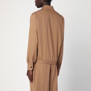 Lardini Beige wool overshirt - Img 2