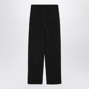 LouLou De Saison Black straight bouclé trousers - Img 2