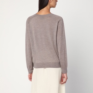 LouLou De Saison Taupe cashmere sweater - Img 2