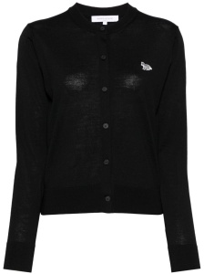 Maison Kitsuné Maison Kitsune mid-length knitted cardigan
