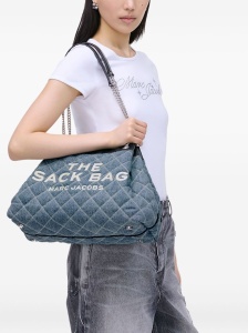 Marc Jacobs The Quilted Denim Large Chain Sack Bag - Img 2