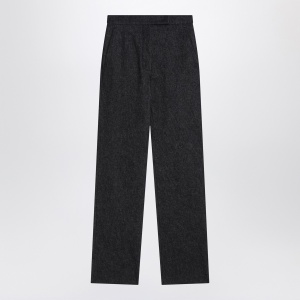 Max Mara Midnight blue trousers in cotton denim effect